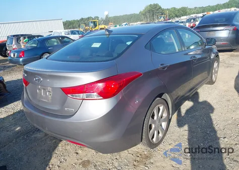 2012 Hyundai Elantra Limited из США, поврежденный, VIN 5NPDH4AE9CH100603